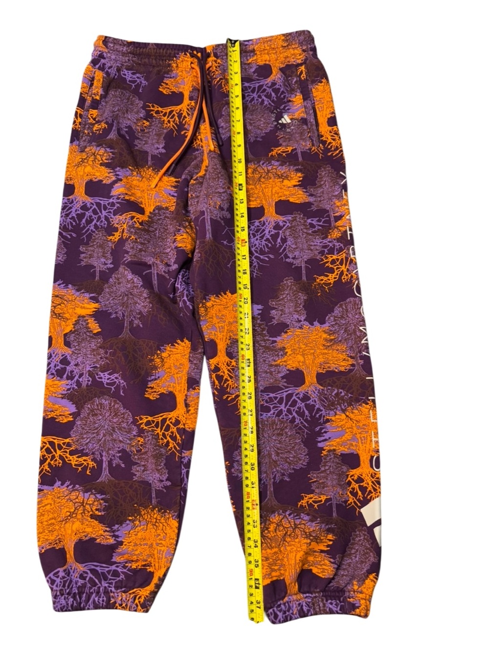 Adidas x Stella McCartney Printed Joggers Psychedelic Tree Purple & Orange Large - Picture 4 of 16